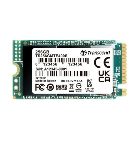 Твърд диск Transcend 256GB, M.2 2242 (TS256GMTE400S)