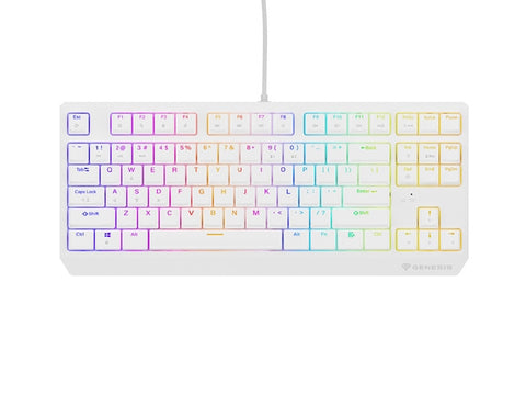 Клавиатура Genesis Gaming Keyboard Thor 230 TKL US RGB Mechanical Outemu Red White Hot
