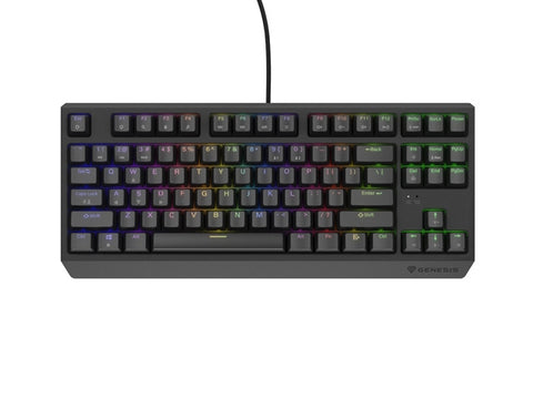 Клавиатура Genesis Gaming Keyboard Thor 230 TKL US RGB Mechanical Outemu Brown Black Hot