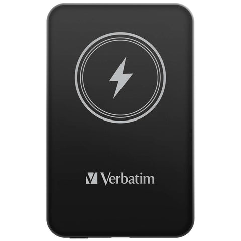 Външна батерия Verbatim MCP-5BK Power Pack 5000 mAh with UBS-C PD 20W / Magnetic Wireless