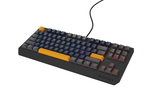 Клавиатура Genesis Gaming Keyboard Thor 230 TKL Naval Blue Positive US Black RGB