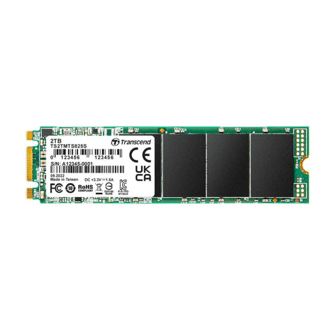 Твърд диск Transcend 2TB, M.2 2280 SSD, SATA3 B+M Key, TLC (TS2TMTS825S)