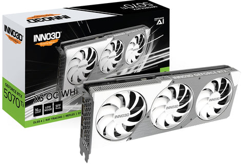 Видео карта Inno3D GeForce RTX 5070 Ti 16GB GDDR7 X3 OC White