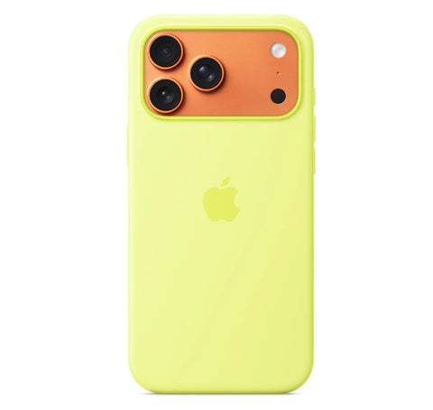 Калъф Apple iPhone 17 Pro Max Silicone Case with MagSafe, Neon Yellow