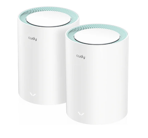 Рутер Cudy M1300 (2-Pack) AC1200 Wi-Fi Gigabit Mesh Solution 867Mbps at 5GHz + 300Mbps at