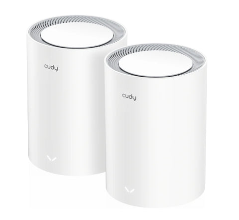 Рутер Cudy M3000 (2-Pack) AX3000 Wi-Fi 6 Mesh Dual-Band 2402Mbps at 5GHz + 574Mbps at