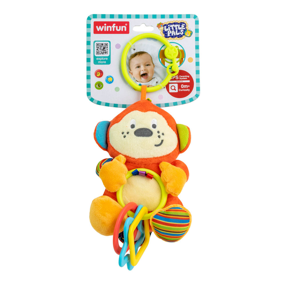 WINFUN Плюшена дрънкалка маймунка Little Pals