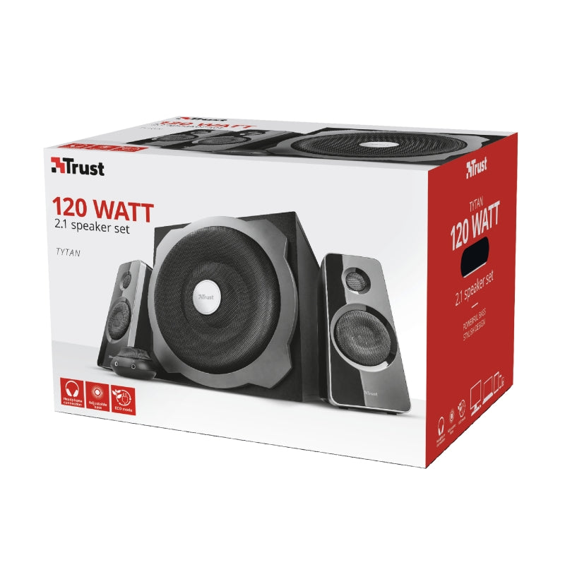 Аудио система TRUST Tytan 2.1 Subwoofer Speaker Set, black