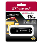 Памет Transcend 16GB JETFLASH 750, USB 3.0, Black