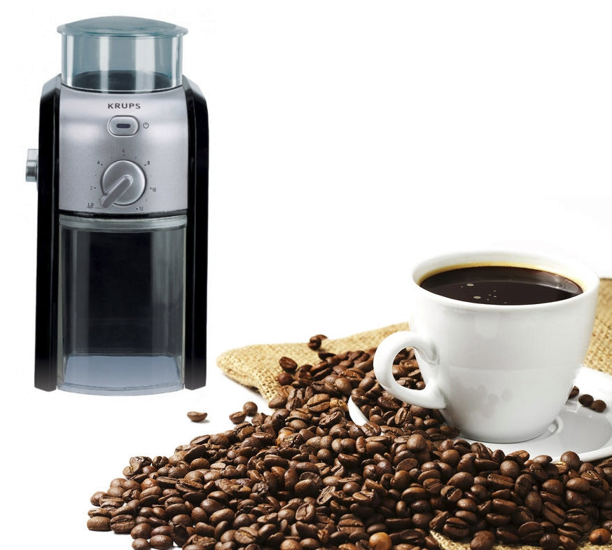 Кафемелачка Krups GVX242, Coffee Grinder Pro Edition black/chrome