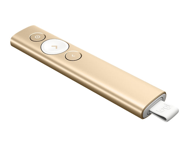Безжичен презентер Logitech Spotlight Presentation Remote, Gold