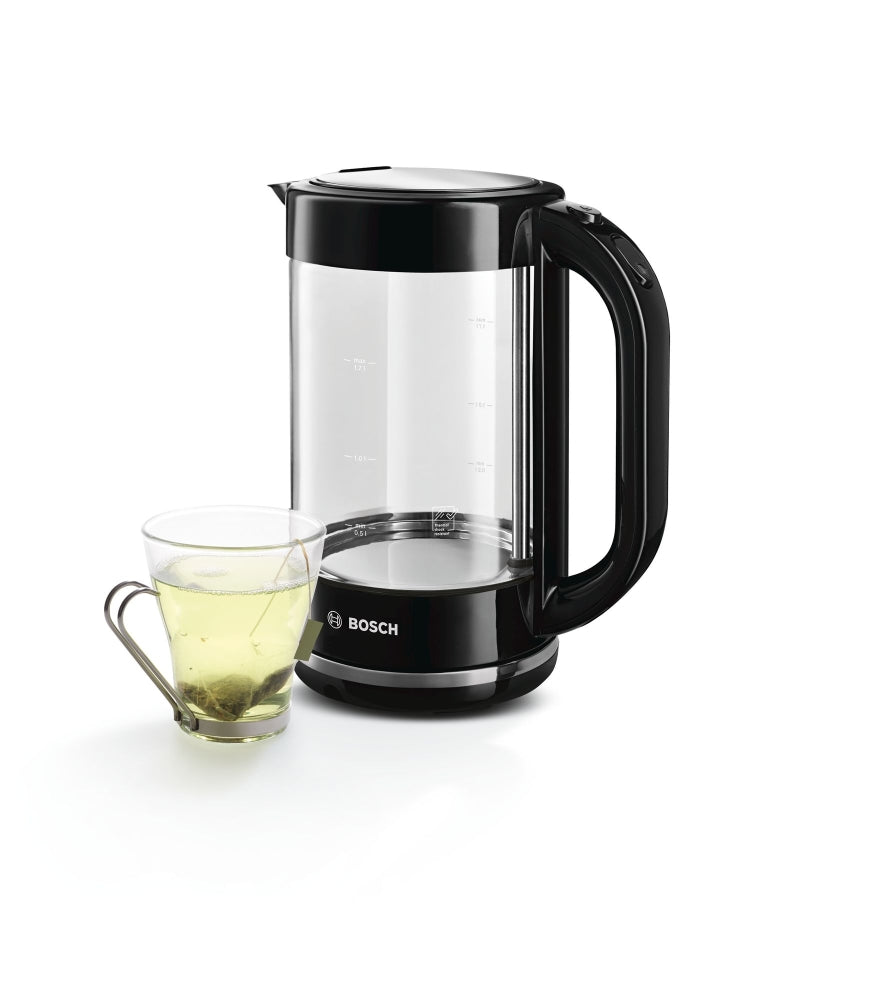 Електрическа кана Bosch TWK70B03, Glass kettle