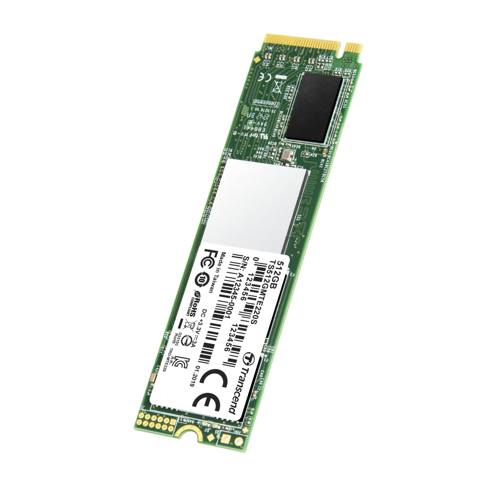Твърд диск Transcend 512GB, M.2 2280 (TS512GMTE220S)