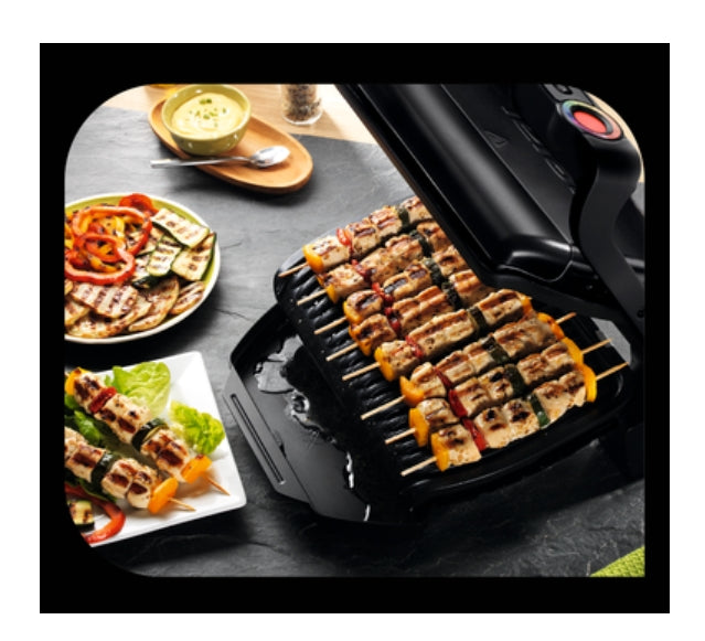 Барбекю Tefal GC714834, Optigrill+ Black Snacking