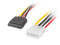 Адаптер Lanberg molex (m) 4 pin -> 2x SATA