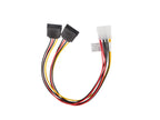 Адаптер Lanberg molex (m) 4 pin -> 2x SATA