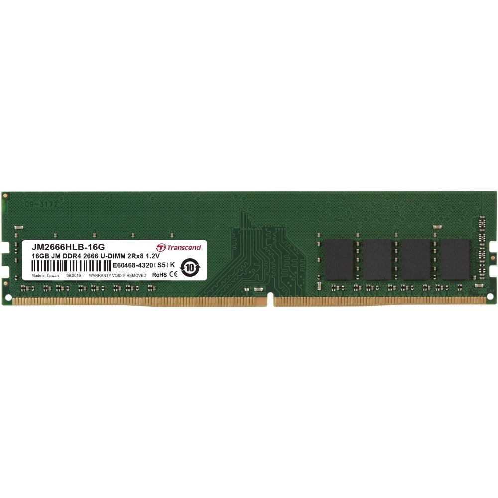 Памет Transcend 16GB JM DDR4 2666Mhz U-DIMM 2Rx8 1Gx8 CL19 1.2V