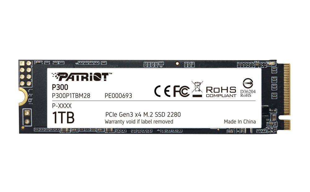 Твърд диск Patriot P300 1TB M.2 2280 PCIE