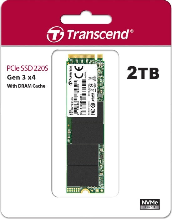 Твърд диск Transcend 2TB, M.2 2280 (TS2TMTE220S)