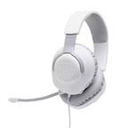 Слушалки JBL QUANTUM 100 WHT Wired over-ear gaming headset with a detachable mic