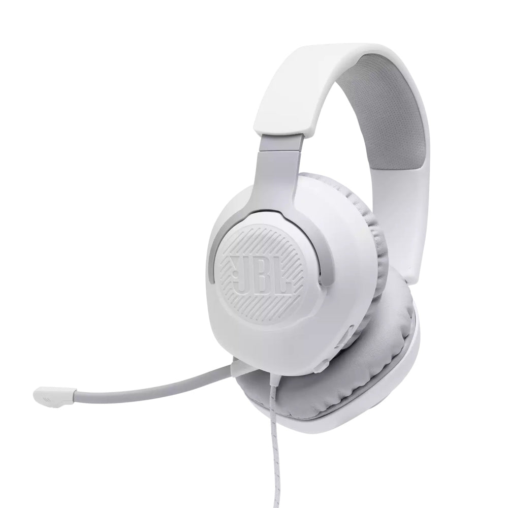 Слушалки JBL QUANTUM 100 WHT Wired over-ear gaming headset with a detachable mic