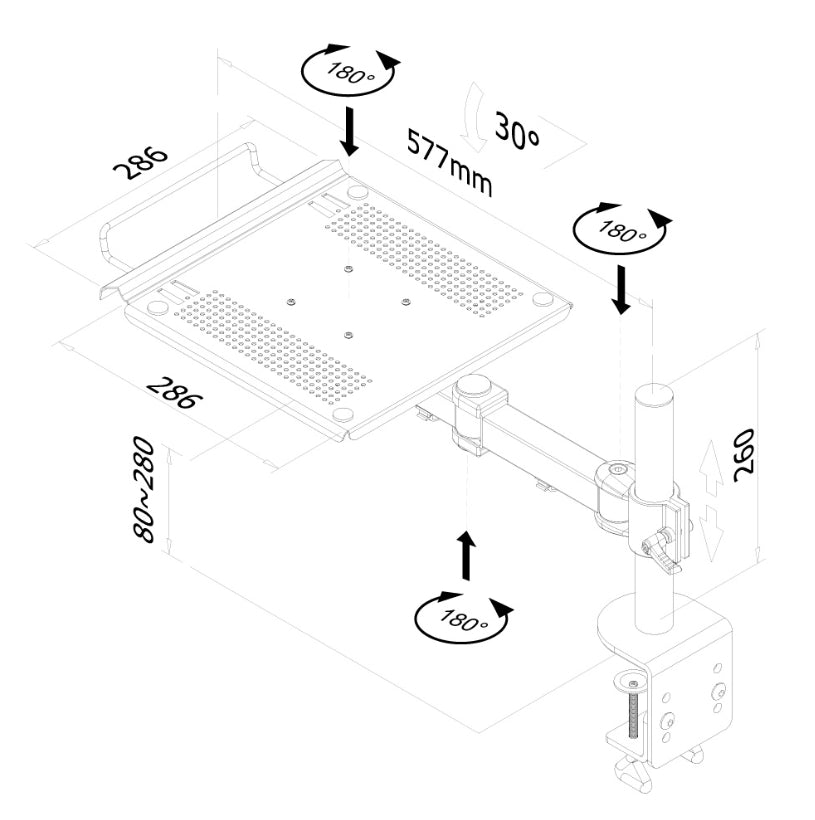 Стойка Neomounts Notebook Swivel Arm