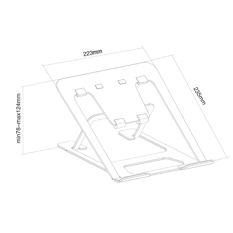 Стойка Neomounts Notebook Desk Stand (ergonomic) (NSLS085GREY)