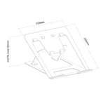 Стойка Neomounts Notebook Desk Stand (ergonomic) (NSLS085GREY)