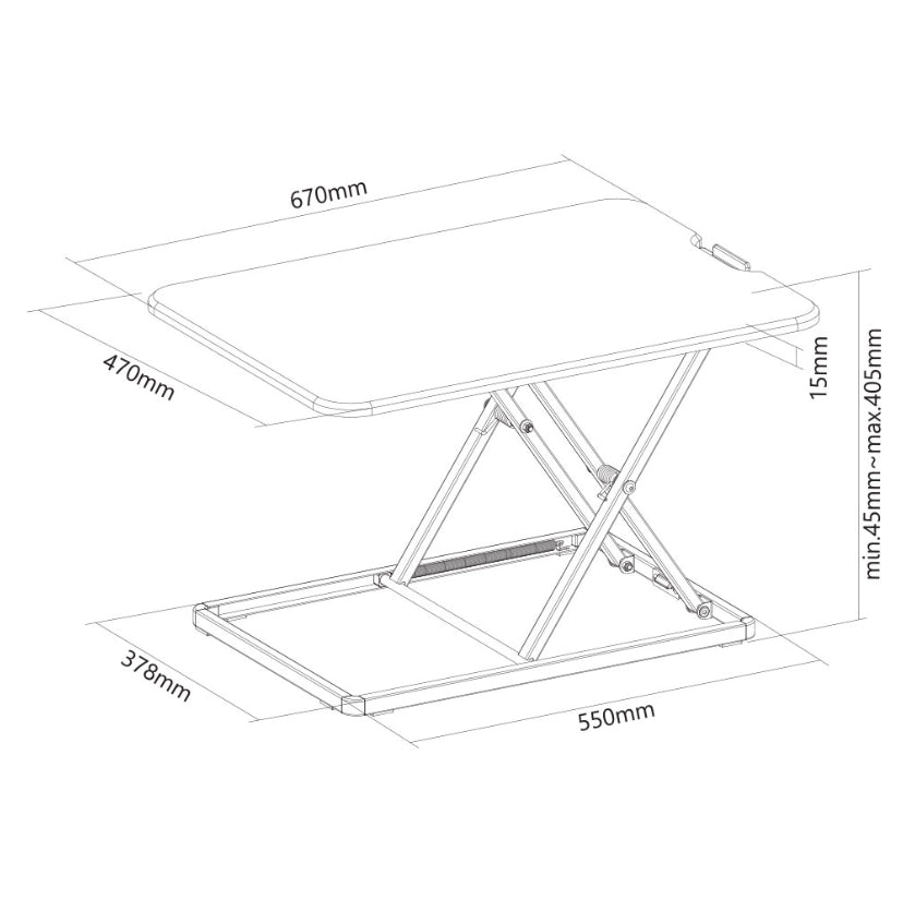 Стойка Neomounts Workstation, sit-stand workplace (NS-WS050BLACK)