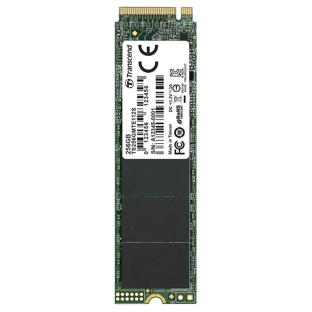 Твърд диск Transcend 256GB, M.2 2280 (TS256GMTE112S)