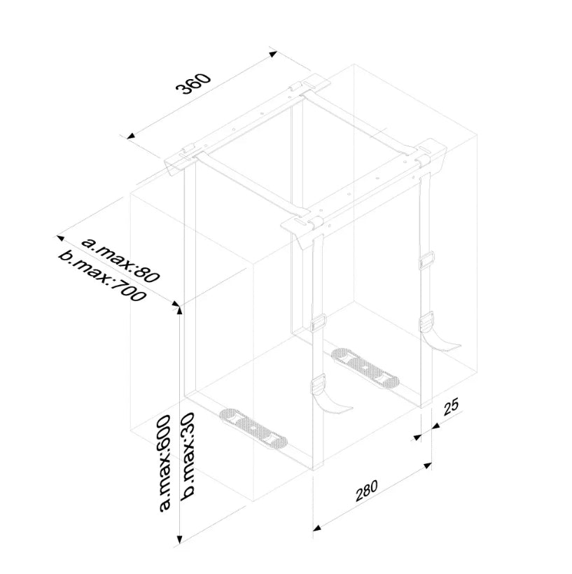 Стойка Neomounts CPU Holder (CPU-D025BLACK)