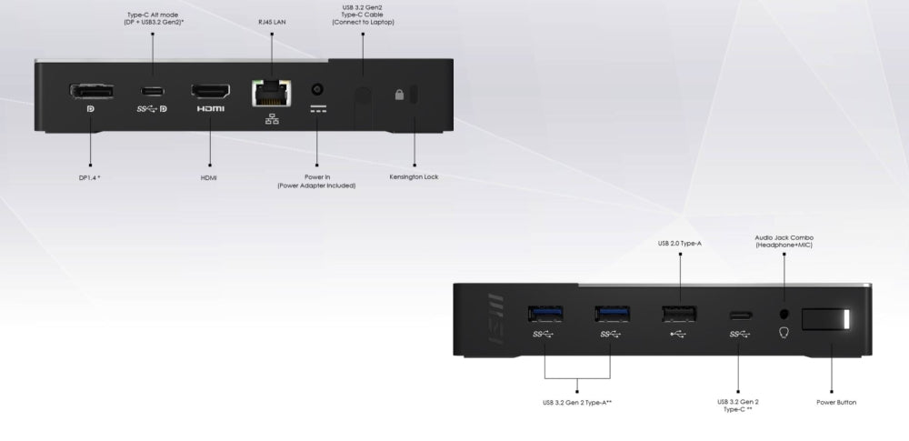 Докинг станция MSI USB-C Docking Station Gen 2