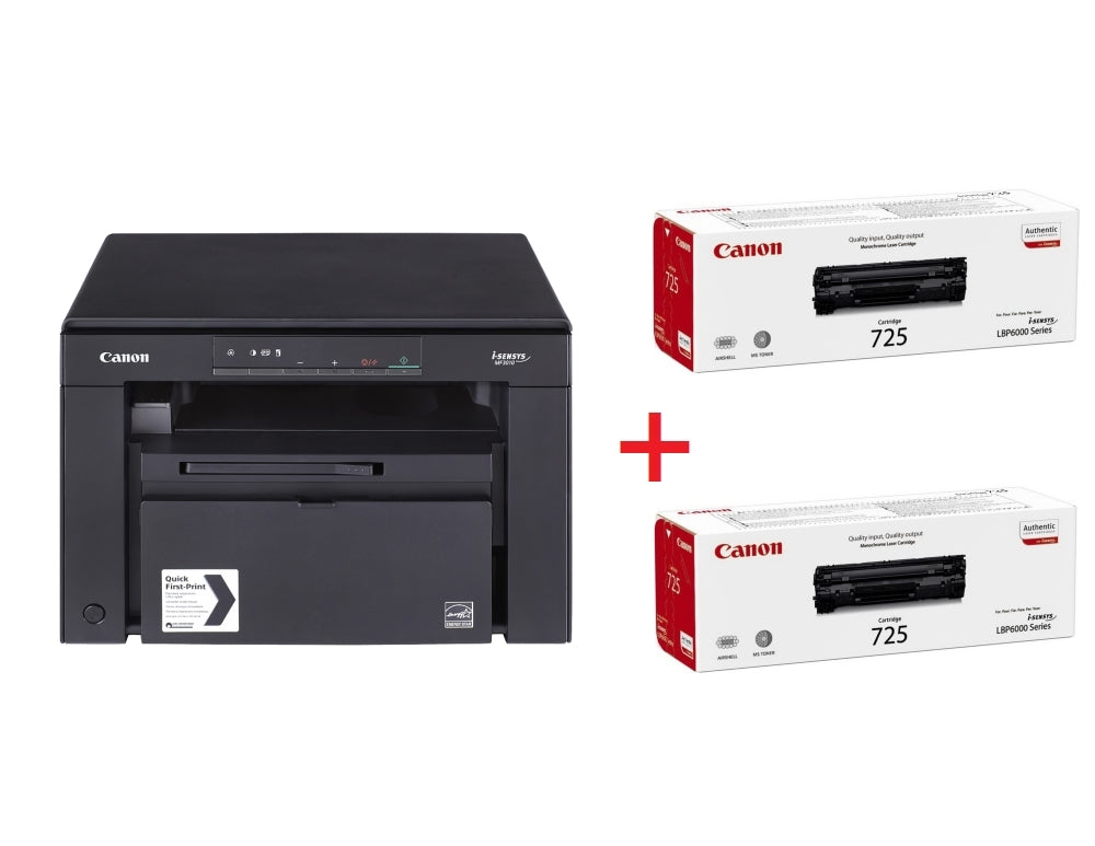Лазерно многофункционално устройство Canon i-SENSYS MF3010 Printer/Scanner/Copier + 2x
