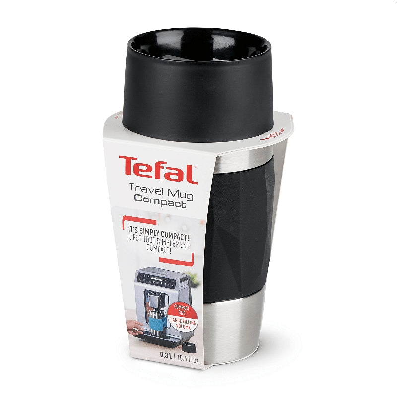Термочаша Tefal N2160110, COMPACT MUG 0.3L BLACK