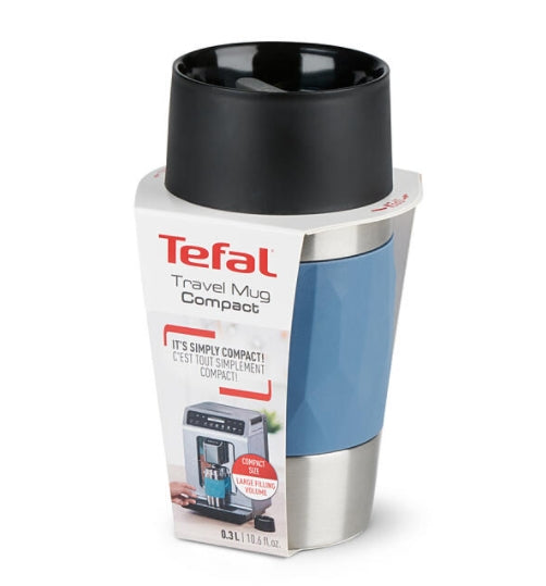 Термочаша Tefal N2160210, COMPACT MUG 0.3L BLUE