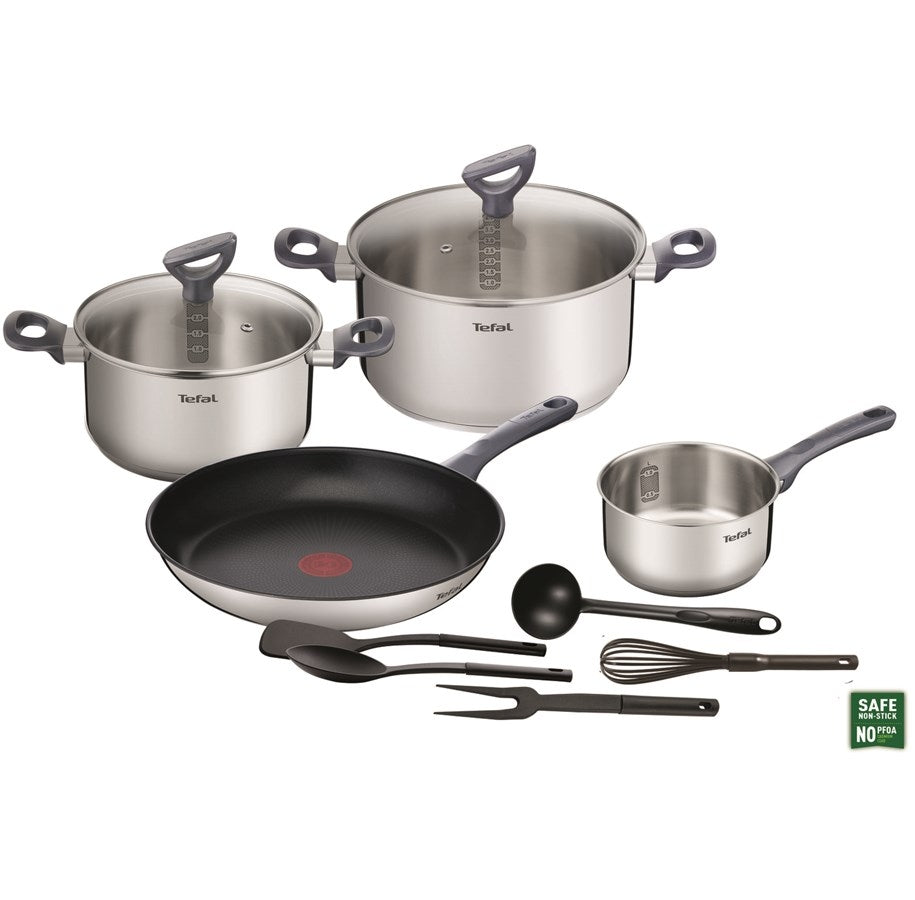 Комплект тигани и тенджери Tefal G713SB45, DAILY COOK Set 11 pcs