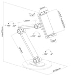 Стойка Neomounts universal tablet stand for 4.7-12.9" tablets (DS15-550WH1)