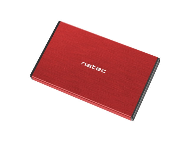 Кутия за твърд диск Natec External HDD/SSD Enclosure Rhino Go SATA 2.5" USB 3.0 Red
