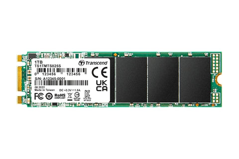 Твърд диск Transcend 1TB, M.2 2280 SSD, SATA3 B+M Key, TLC (TS1TMTS825S)