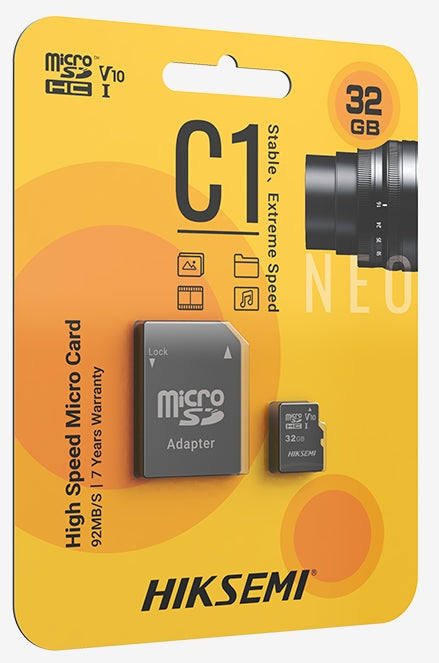 Памет Hiksemi microSDXC 64G (HS-TF-C1(STD)/64G/NEO/AD/W)