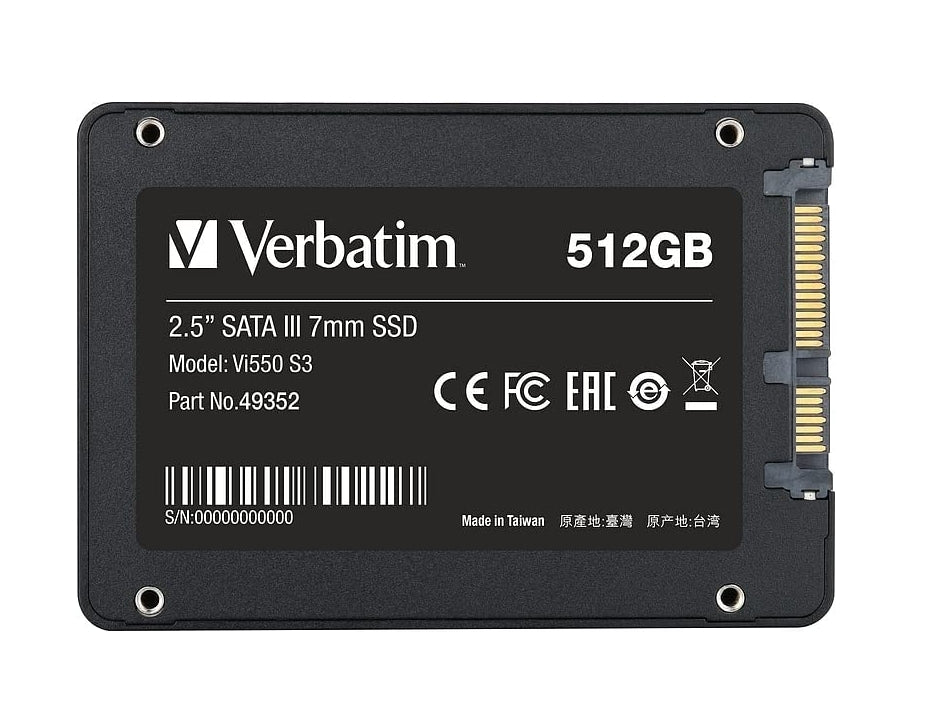Твърд диск Verbatim Vi550 S3 2.5" SATA III 7mm SSD 512GB