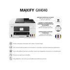 Мастилоструйно многофункционално устройство Canon MAXIFY GX4040 All-In-One, White&Black