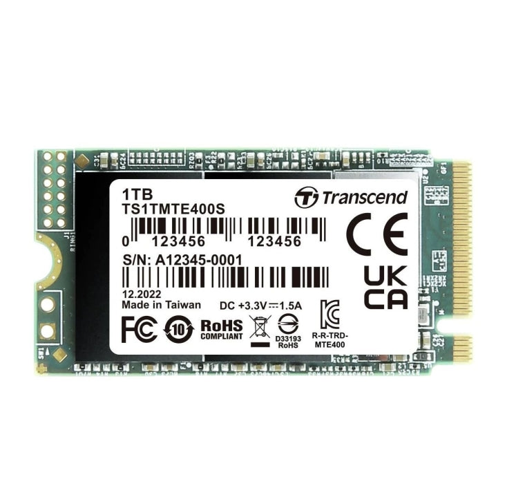 Твърд диск Transcend 1TB, M.2 2242 (TS1TMTE400S)