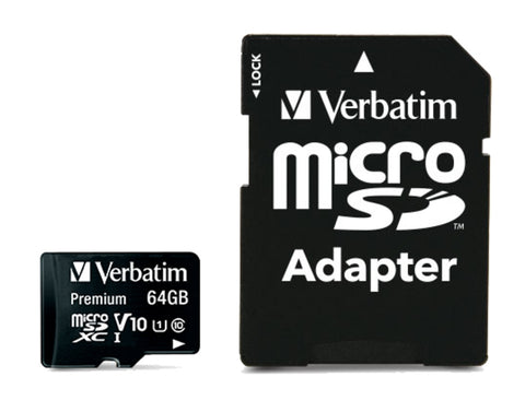 Памет Verbatim Premium micro SDXC 64GB Class 10
