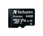 Памет Verbatim Premium micro SDXC 64GB Class 10