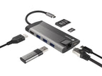 Докинг станция Natec Fowler Plus Multiport Adapter 8 in 1