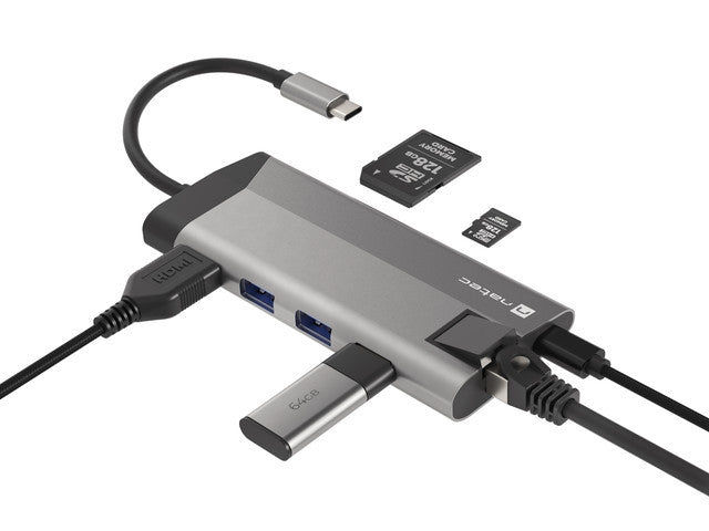 Докинг станция Natec Fowler Plus Multiport Adapter 8 in 1