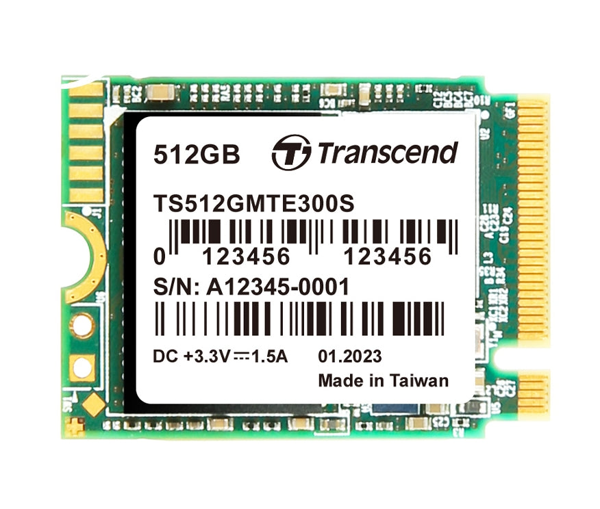 Твърд диск Transcend 512GB, M.2 2230 (TS512GMTE300S)