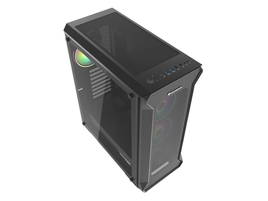Кутия за компютър Genesis Gaming PC Case IRID 505 ARGB V2 Midi Tower Window Black