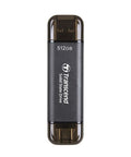 Твърд диск Transcend 512GB, External SSD (TS512GESD310C)
